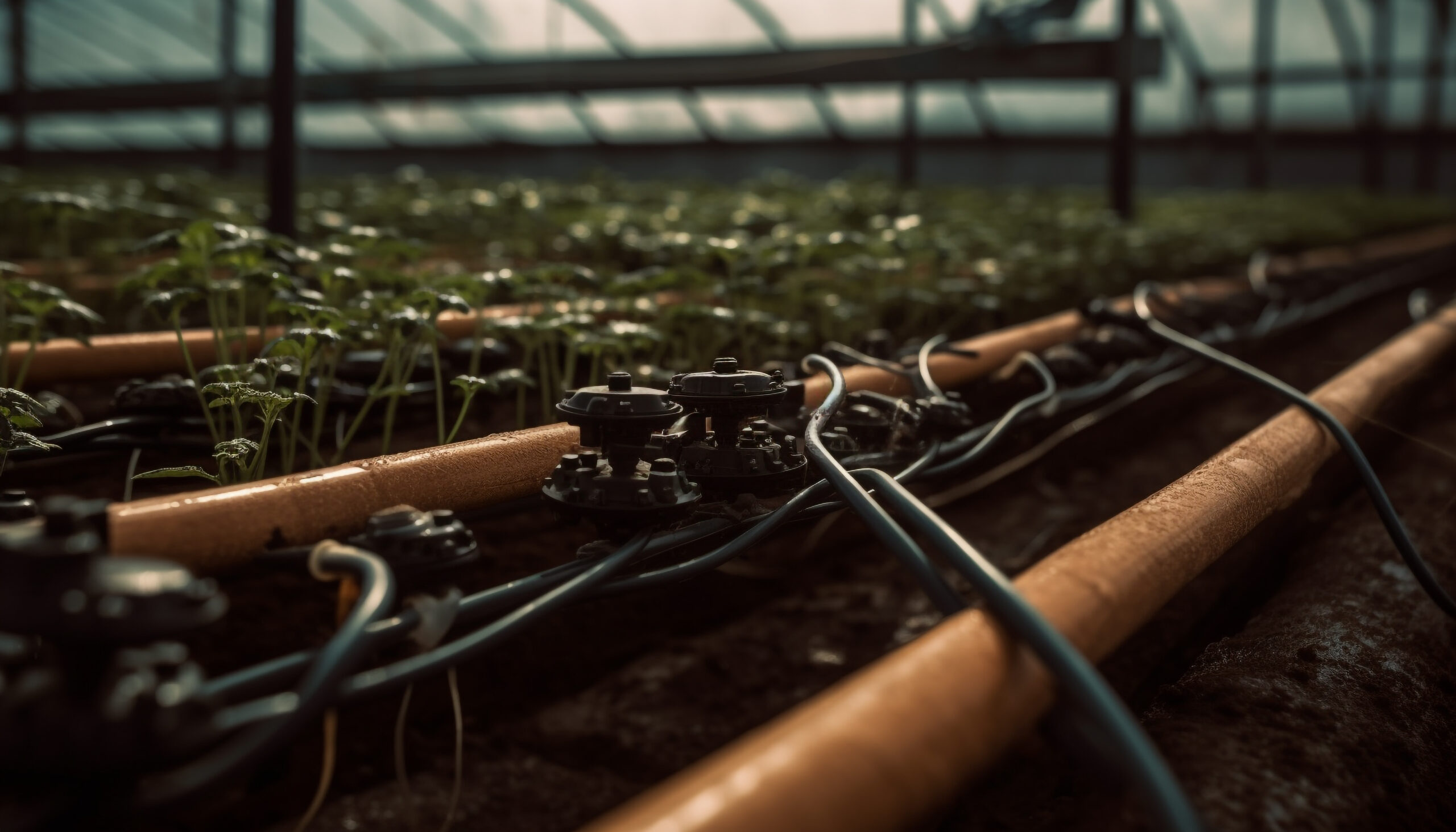 Metal equipment aids growth on rural farm generated by artificial intelligence